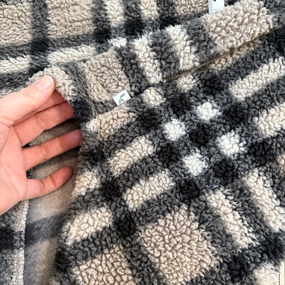 Koolaburra Black and Tan Plaid Turtleneck Sweater - Picture 2 of 8